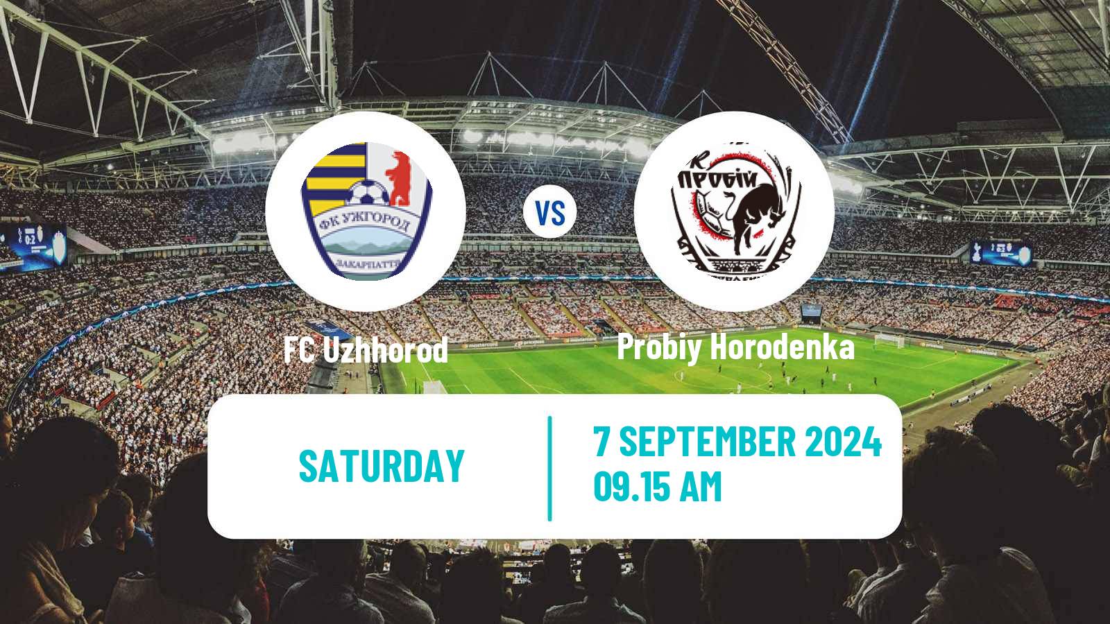 Soccer Ukrainian Druha Liga Uzhhorod - Probiy Horodenka