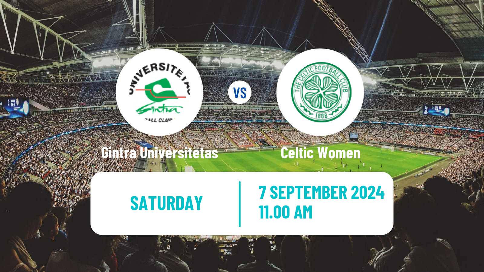 Soccer UEFA Champions League Women Gintra Universitetas - Celtic