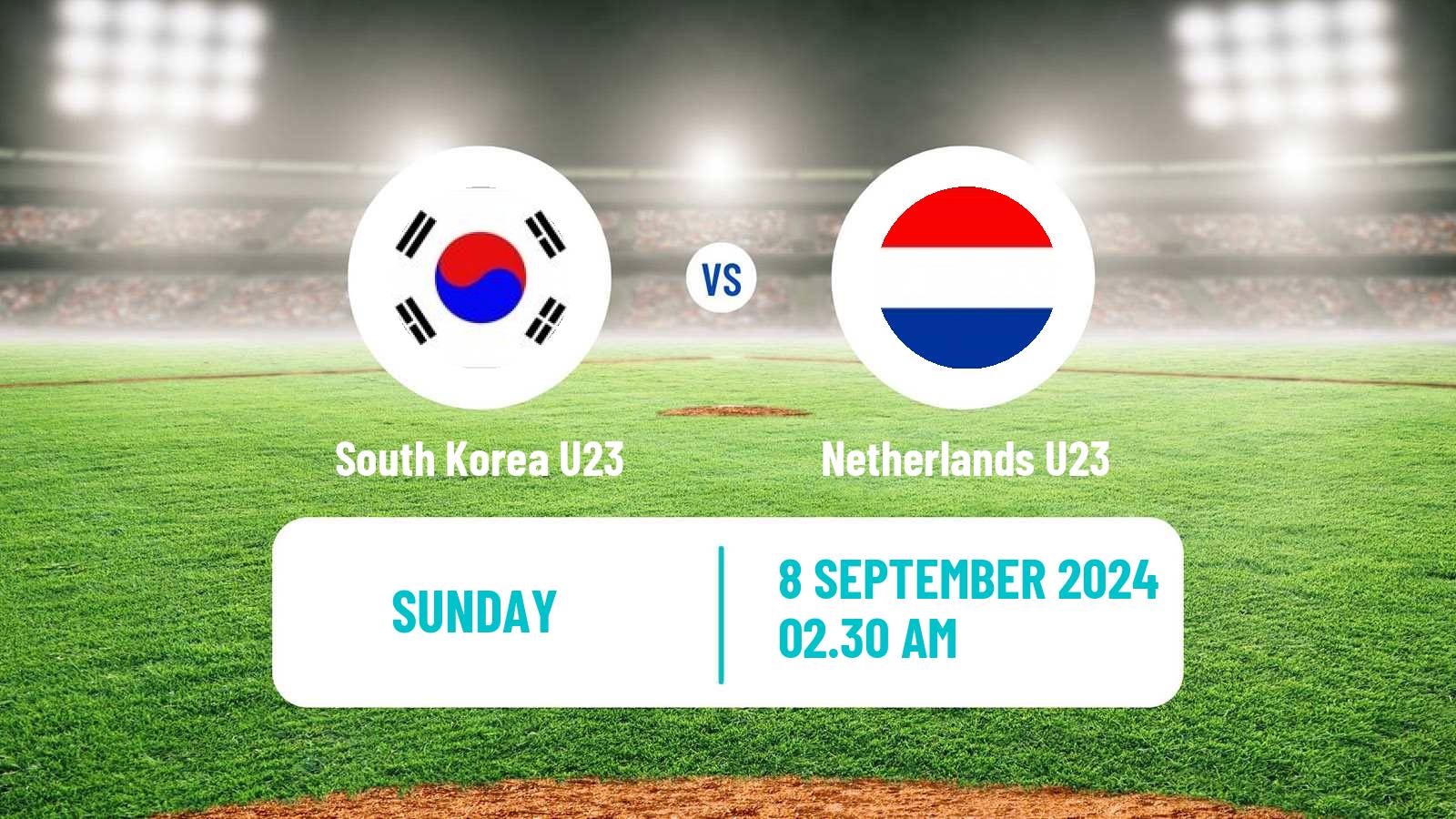 Baseball World Cup U23 Baseball South Korea U23 - Netherlands U23