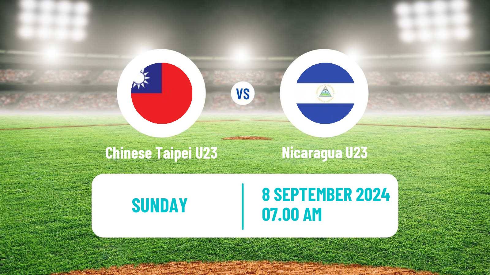 Baseball World Cup U23 Baseball Chinese Taipei U23 - Nicaragua U23