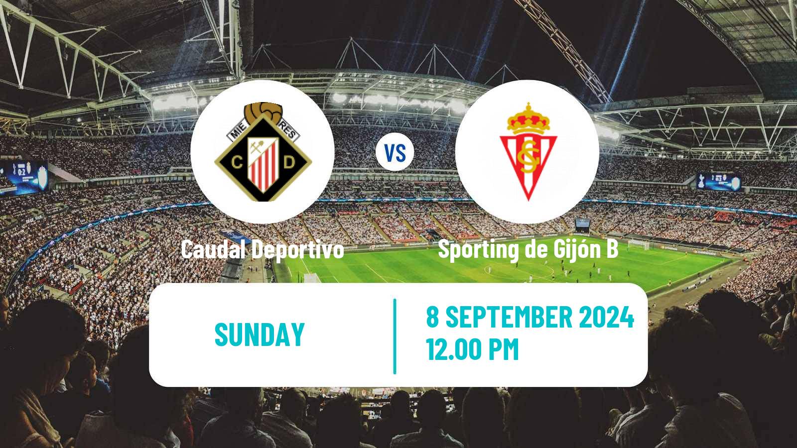 Soccer Spanish Tercera RFEF - Group 2 Caudal Deportivo - Sporting de Gijón B