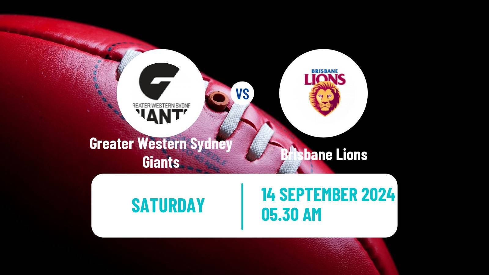 Aussie rules AFL Greater Western Sydney Giants - Brisbane Lions