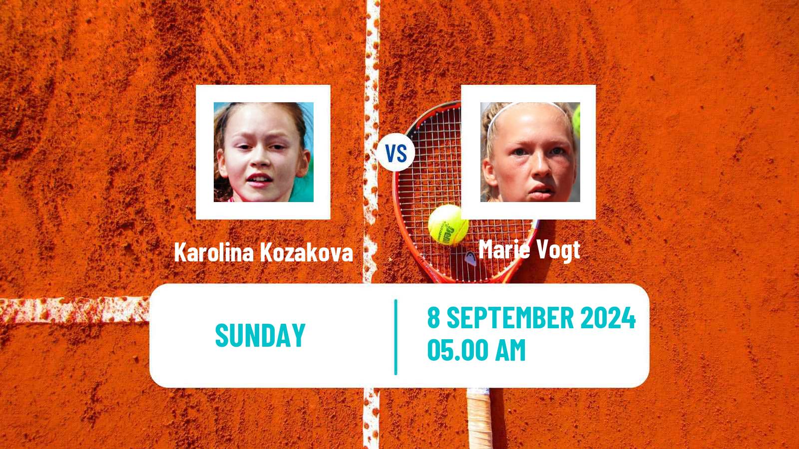 Tennis ITF W15 Haren Women Karolina Kozakova - Marie Vogt