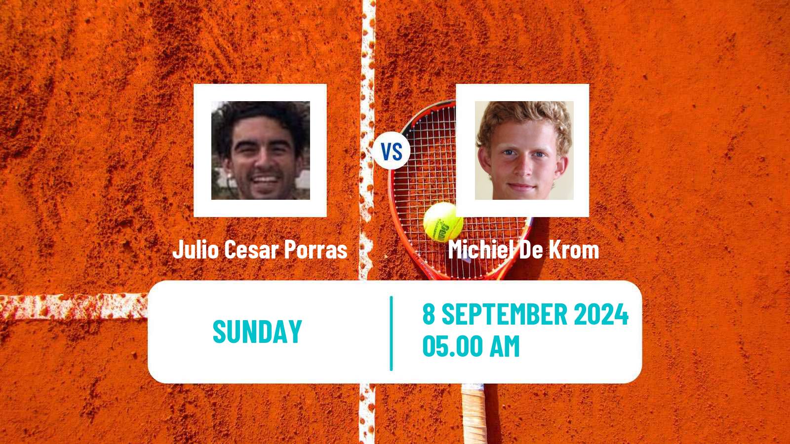 Tennis ITF M15 Madrid Men Julio Cesar Porras - Michiel De Krom