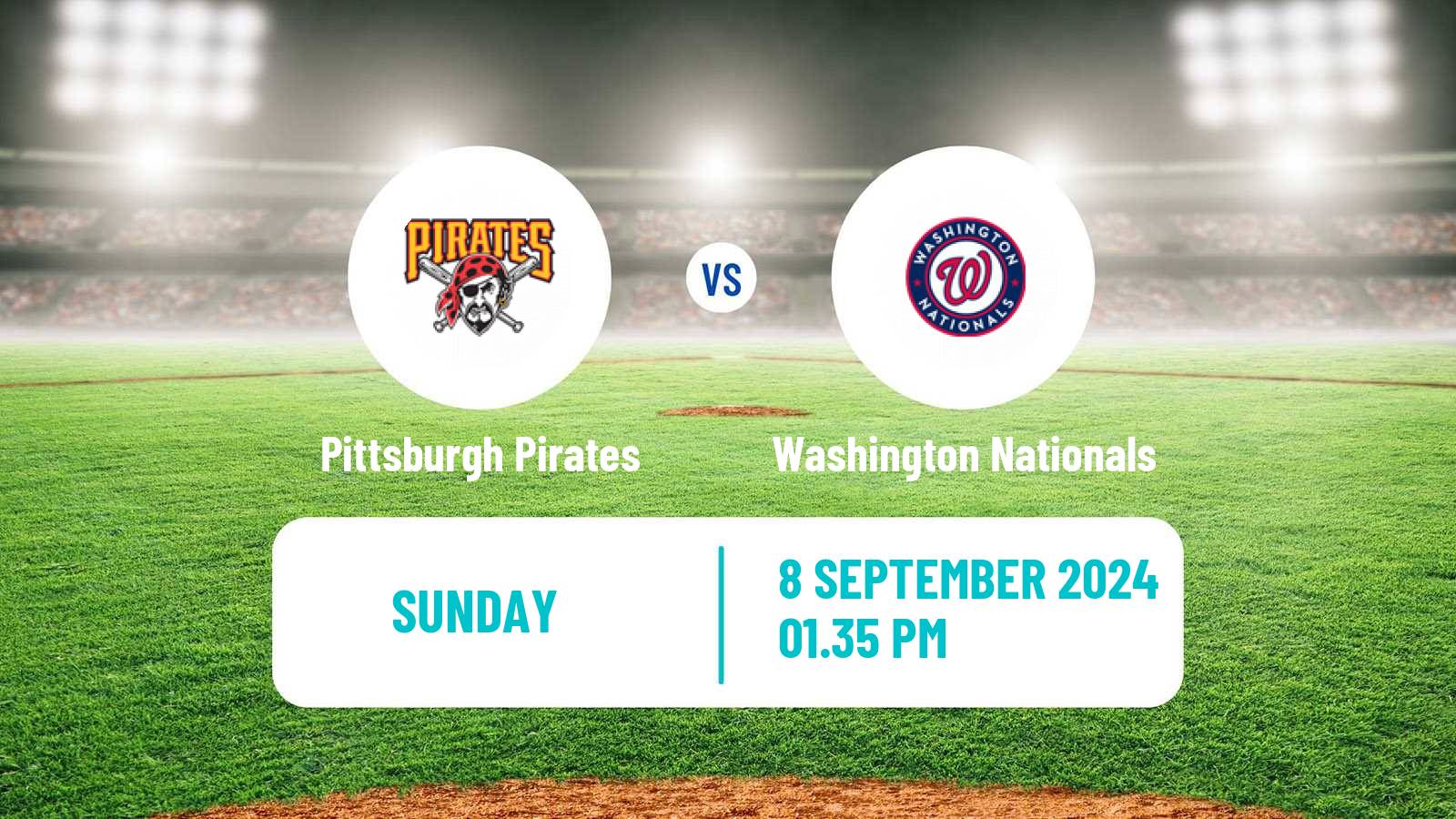 Baseball MLB Pittsburgh Pirates - Washington Nationals