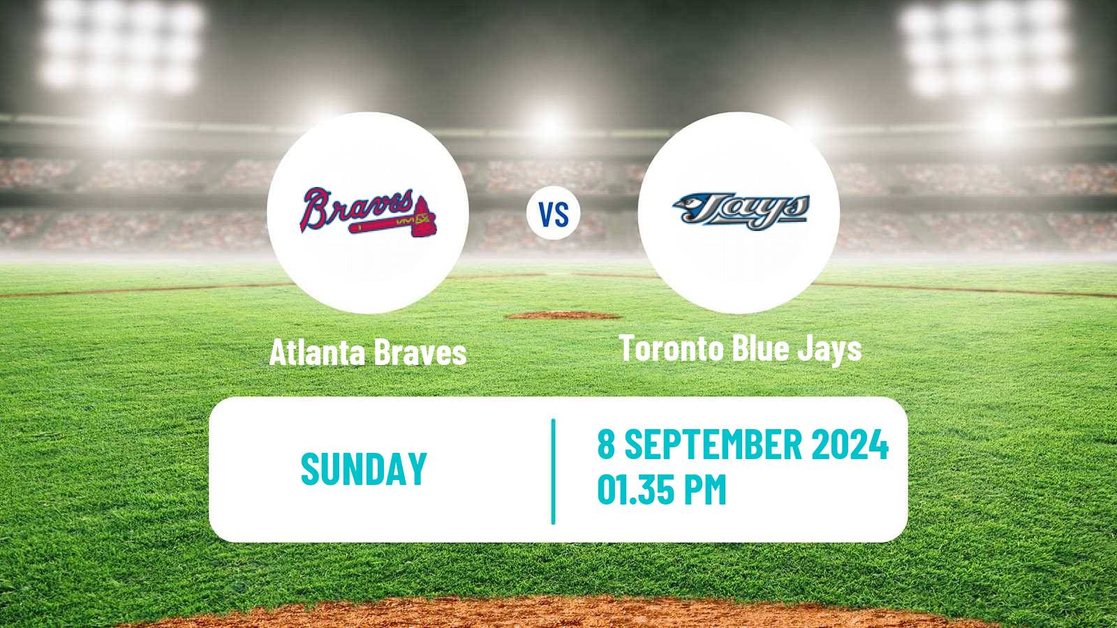 Baseball MLB Atlanta Braves - Toronto Blue Jays