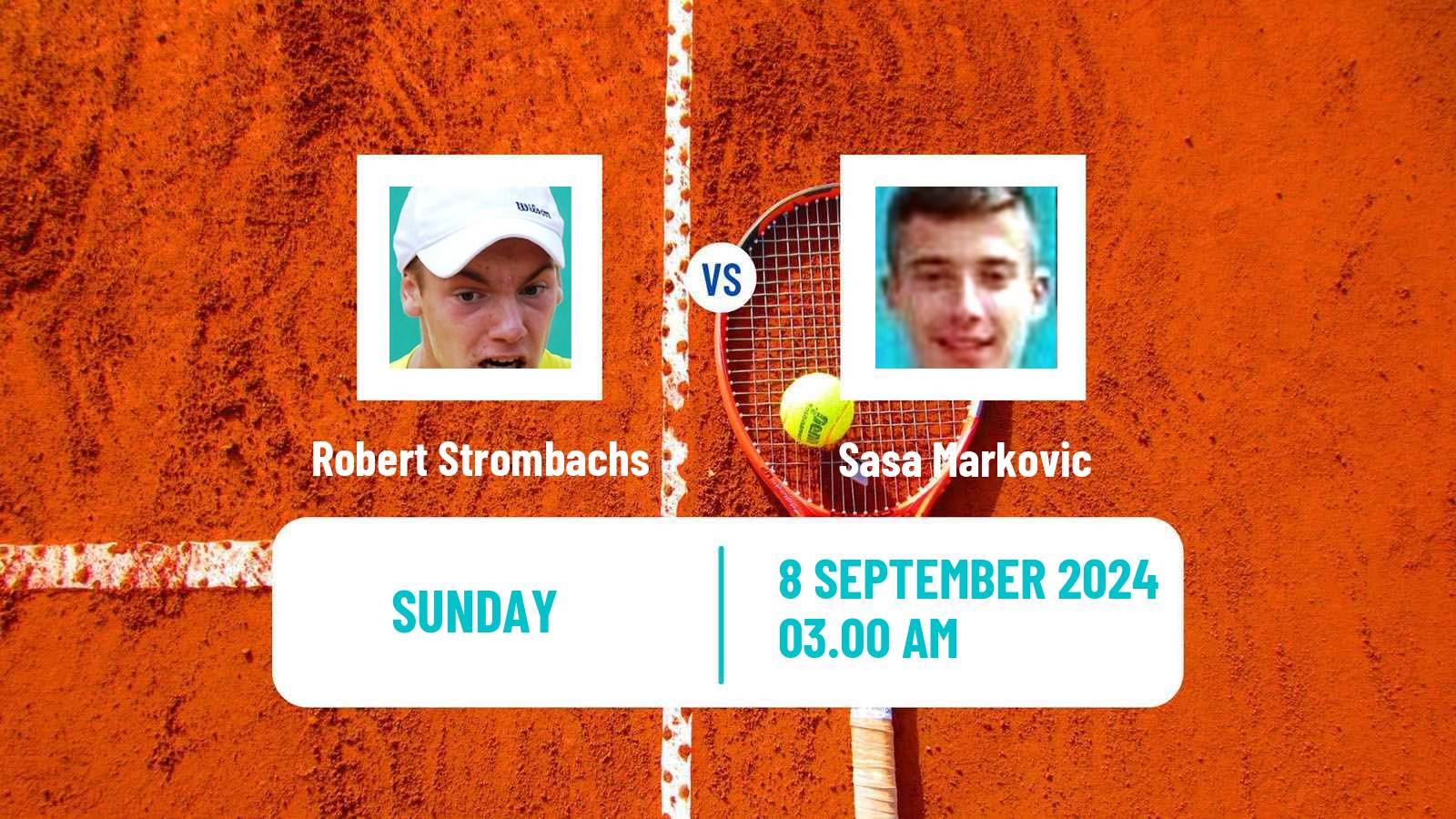 Tennis Dobrich 2 Challenger Men 2024 Robert Strombachs - Sasa Markovic