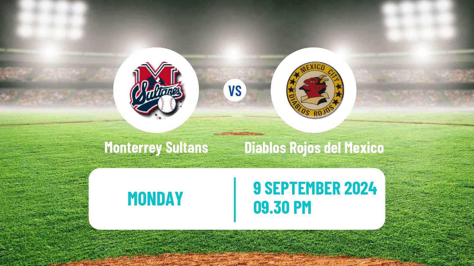 Baseball LMB Monterrey Sultans - Diablos Rojos del Mexico