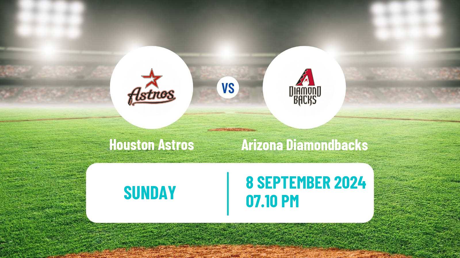 Baseball MLB Houston Astros - Arizona Diamondbacks