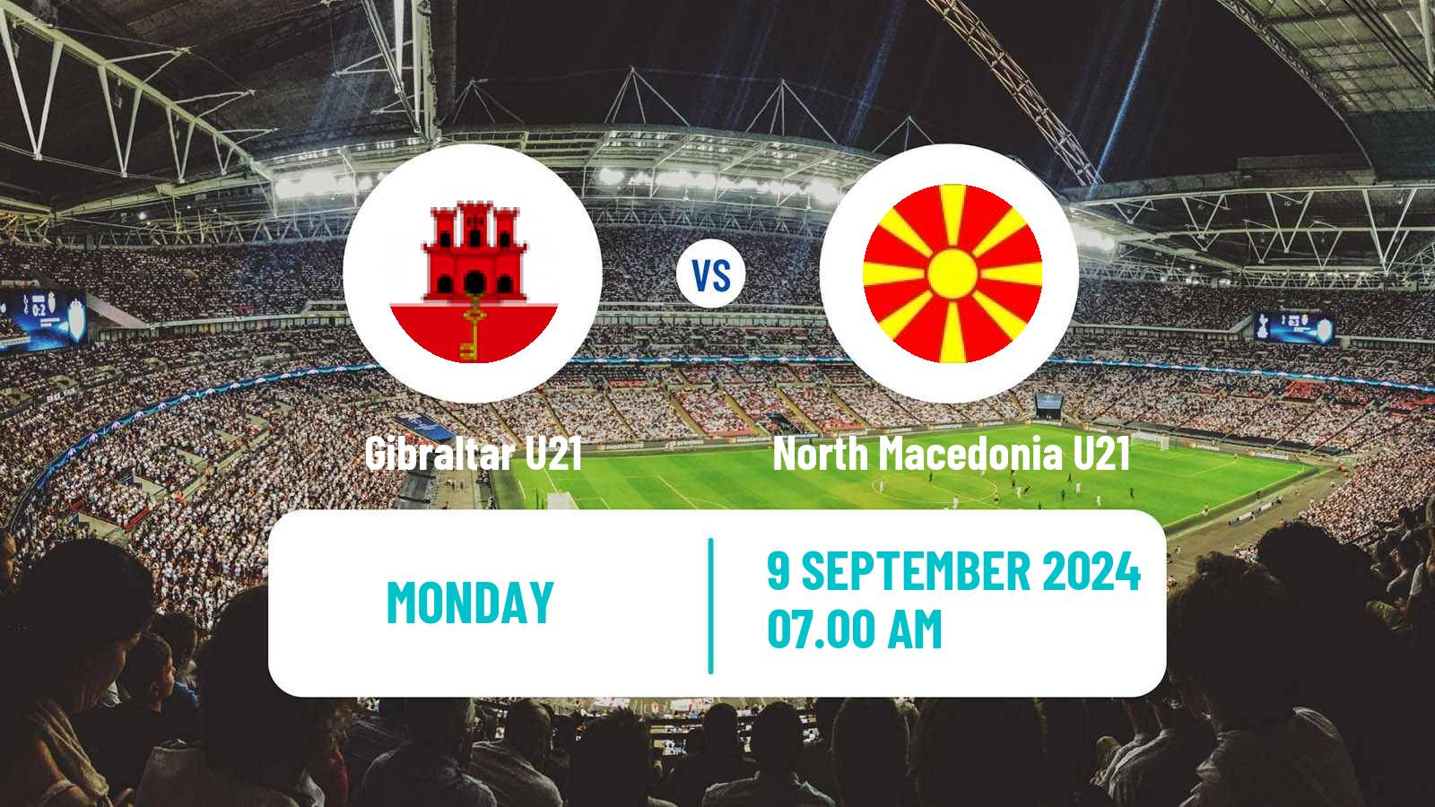 Soccer UEFA Euro U21 Gibraltar U21 - North Macedonia U21