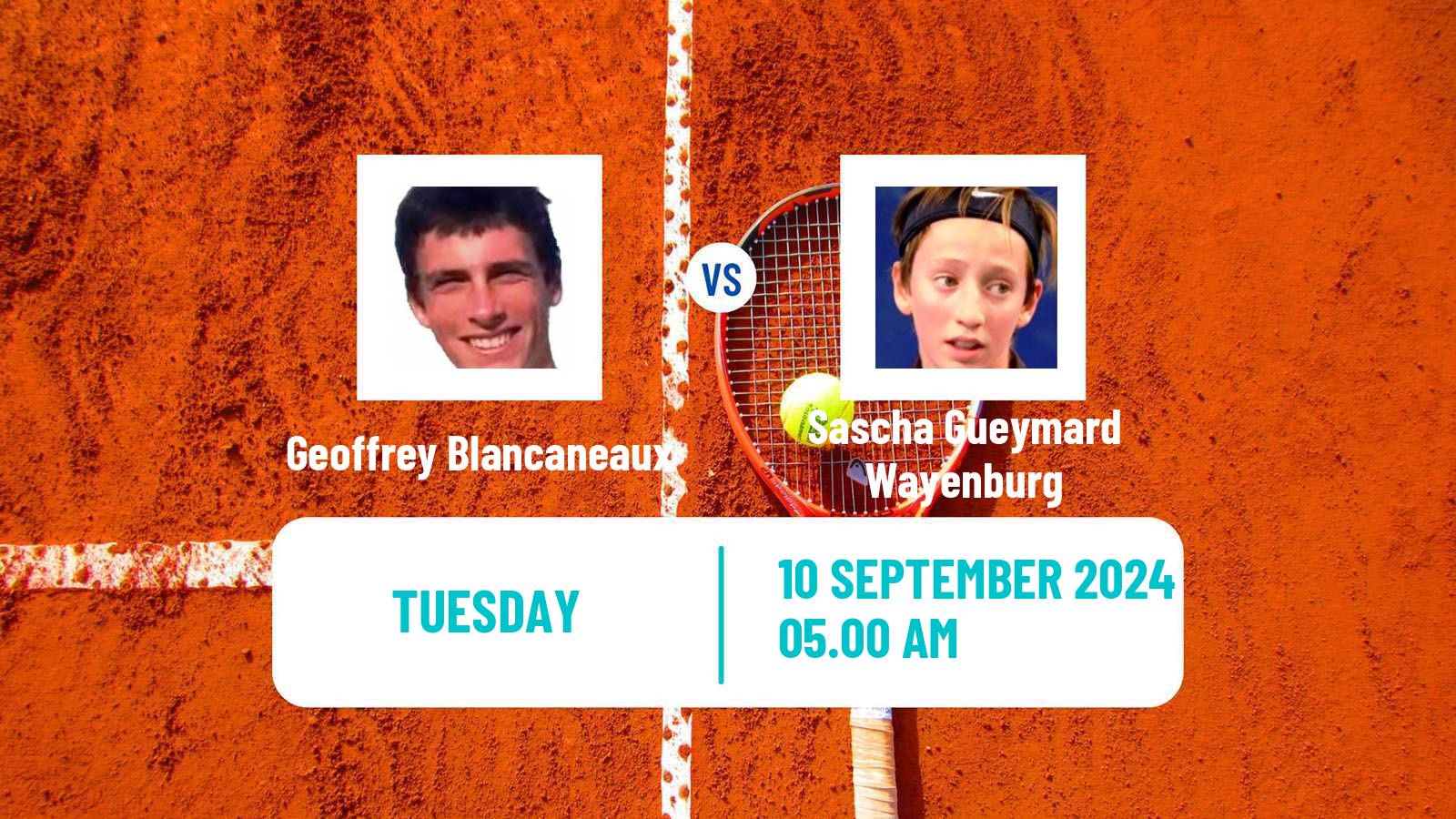 Tennis Rennes Challenger Men Geoffrey Blancaneaux - Sascha Gueymard Wayenburg