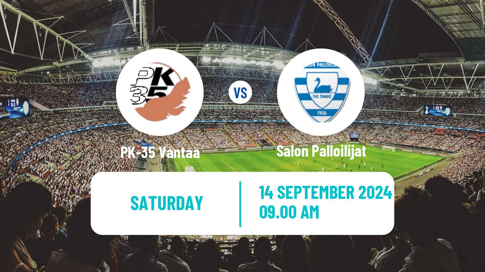 Soccer Finnish Ykkosliiga PK-35 Vantaa - Salon Palloilijat