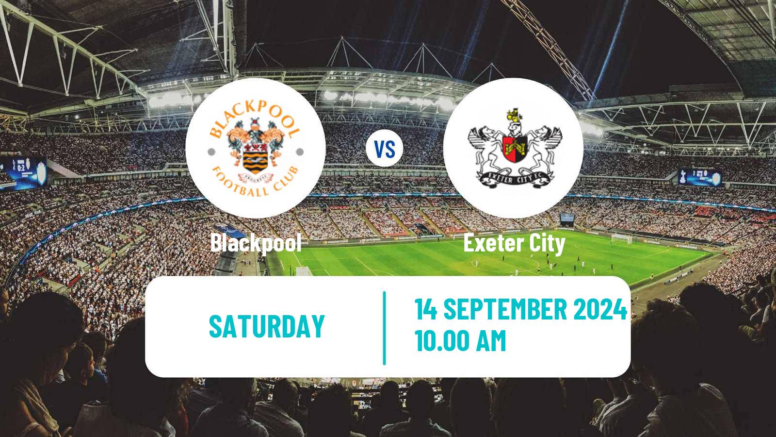 Soccer English League One Blackpool - Exeter City