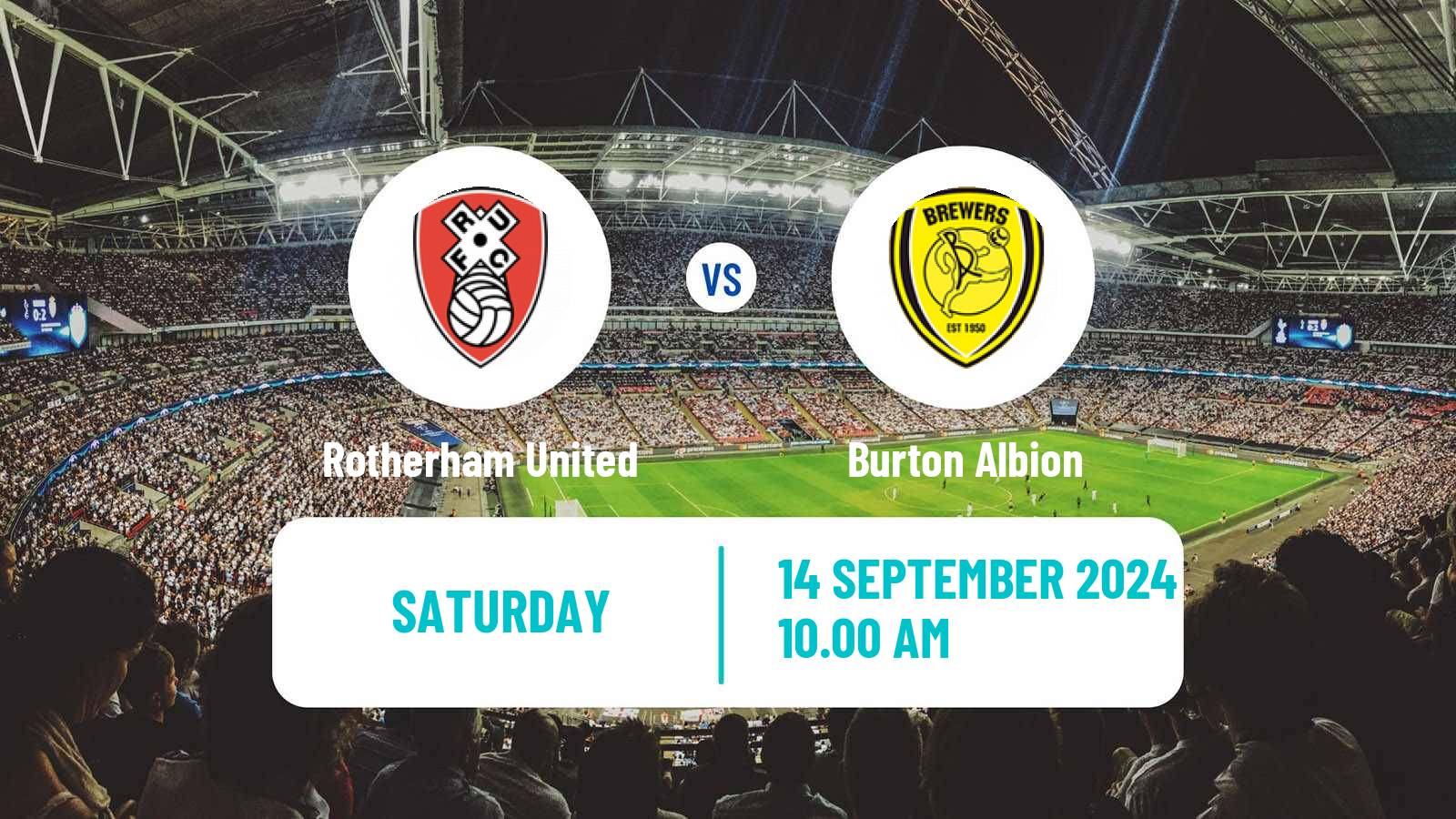 Soccer English League One Rotherham United - Burton Albion