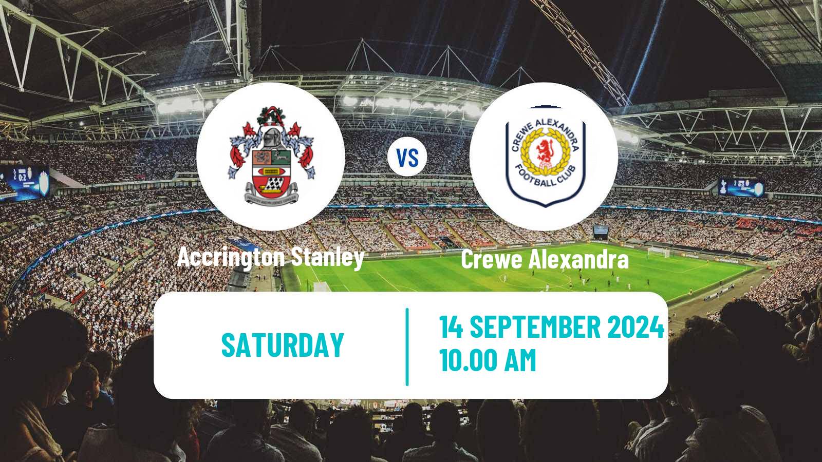 Soccer English League Two Accrington Stanley - Crewe Alexandra