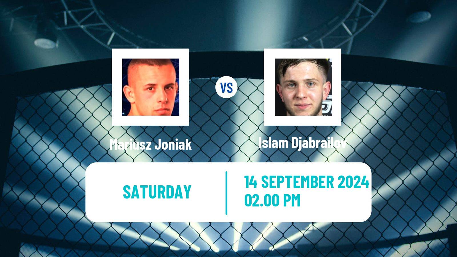 MMA Bantamweight Ksw Men Mariusz Joniak - Islam Djabrailov