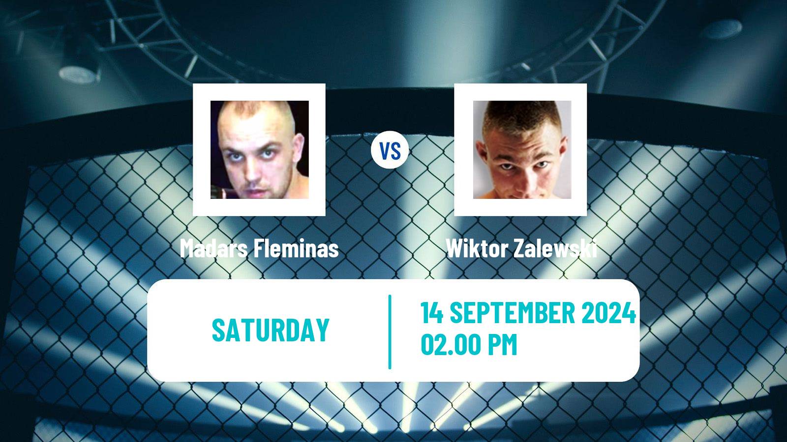 MMA Welterweight Ksw Men Madars Fleminas - Wiktor Zalewski