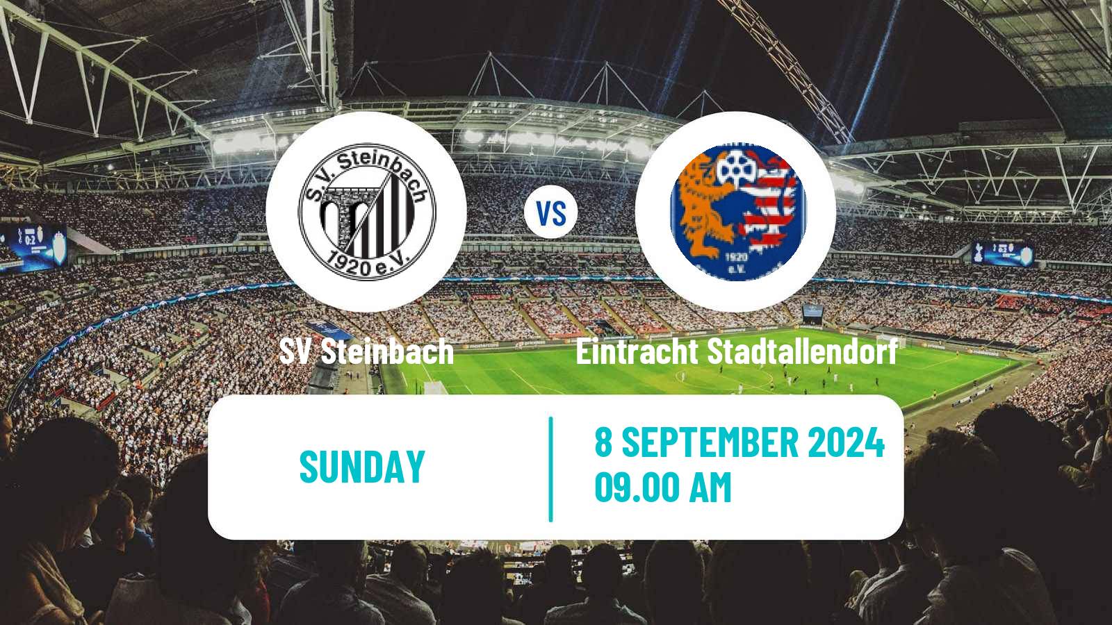 Soccer German Oberliga Hessen SV Steinbach - Eintracht Stadtallendorf