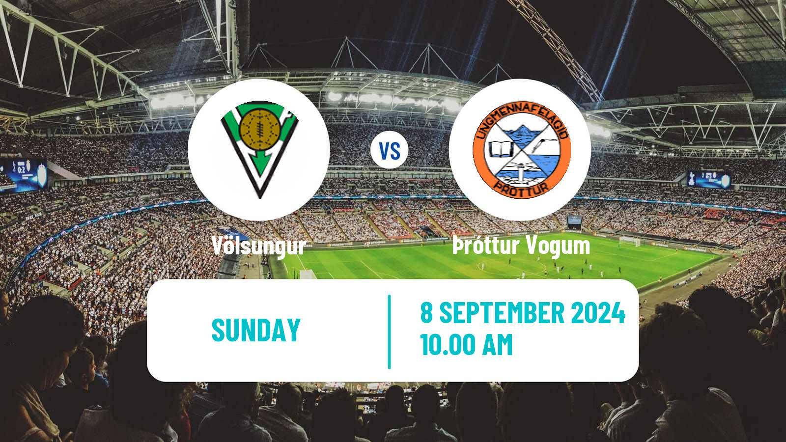 Soccer Icelandic Division 2 Völsungur - Þróttur Vogum