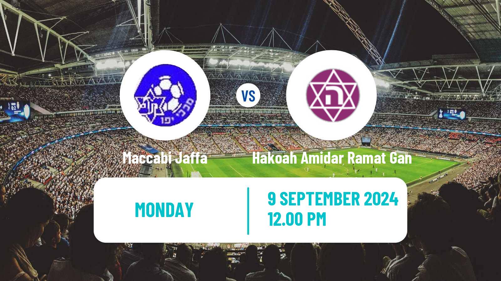 Soccer Israeli Liga Leumit Maccabi Jaffa - Hakoah Amidar Ramat Gan