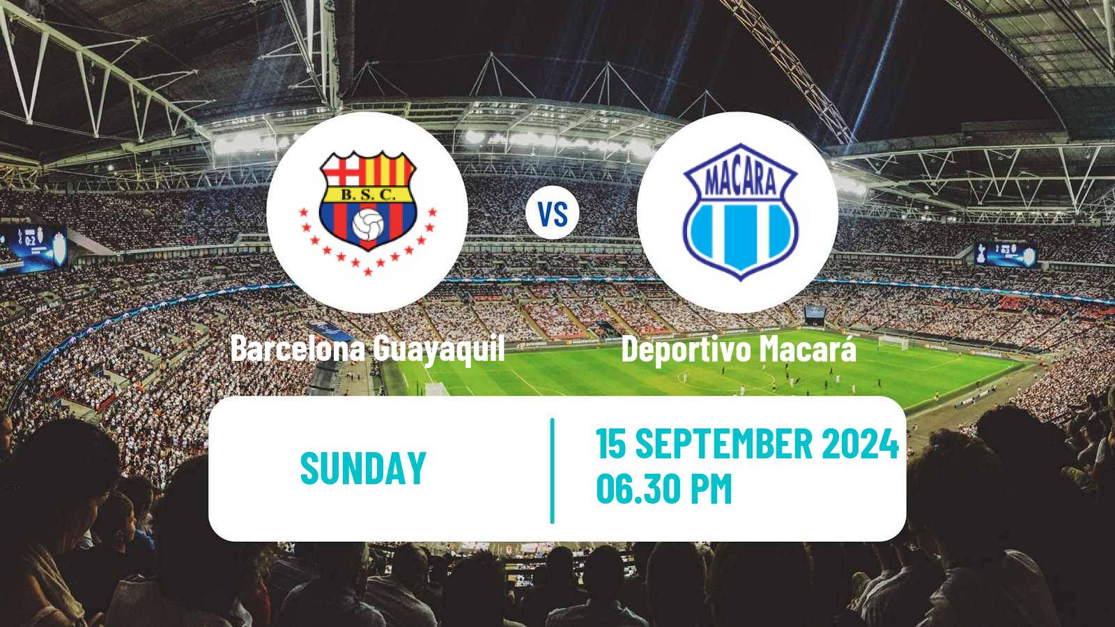 Soccer Ecuadorian Liga Pro Barcelona Guayaquil - Deportivo Macará