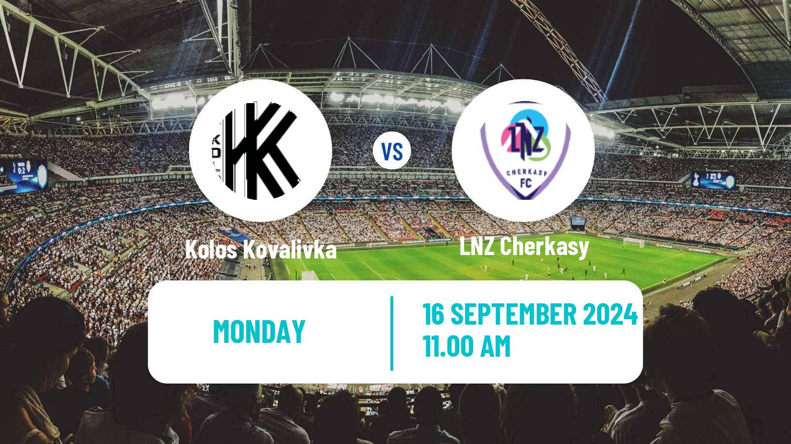 Soccer Ukrainian Premier League Kolos Kovalivka - LNZ Cherkasy