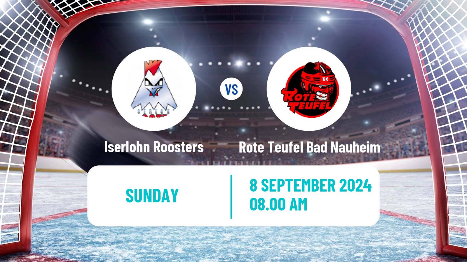 Hockey Club Friendly Ice Hockey Iserlohn Roosters - Rote Teufel Bad Nauheim