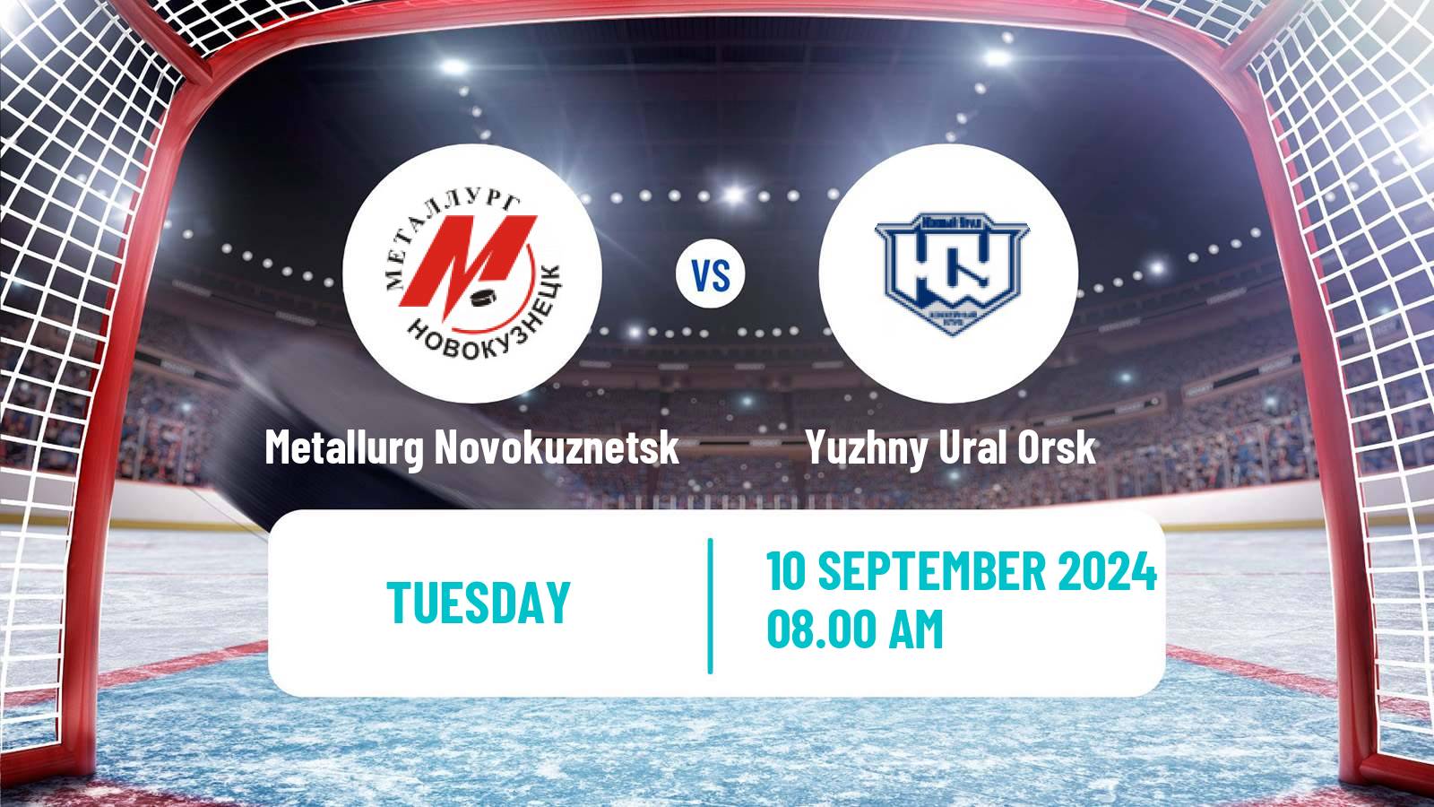 Hockey VHL Metallurg Novokuznetsk - Yuzhny Ural Orsk