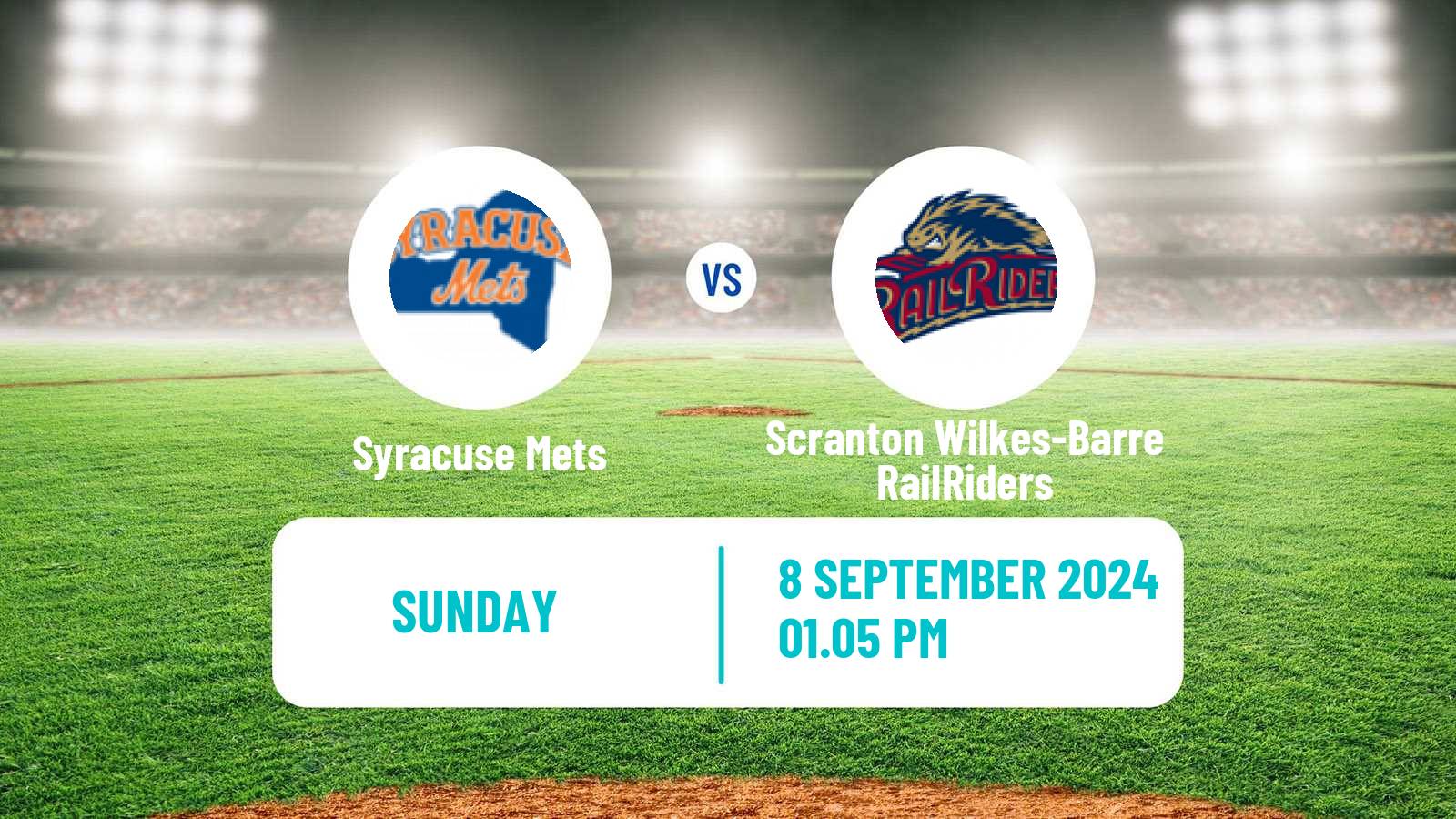 Baseball IL Syracuse Mets - Scranton Wilkes-Barre RailRiders