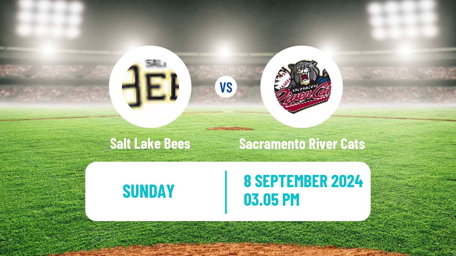 Baseball PCL Salt Lake Bees - Sacramento River Cats