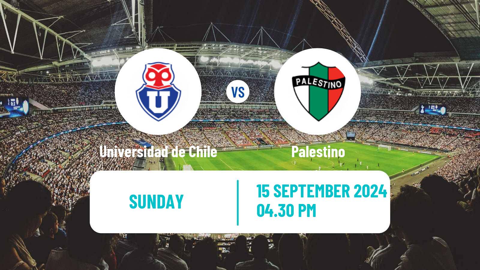 Soccer Chilean Primera Division Universidad de Chile - Palestino