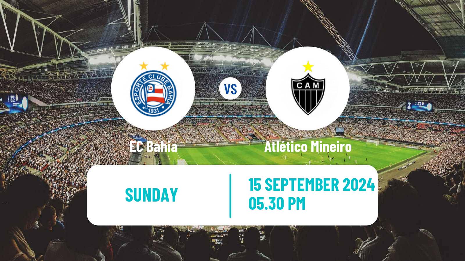 Soccer Brazilian Serie A Bahia - Atlético Mineiro