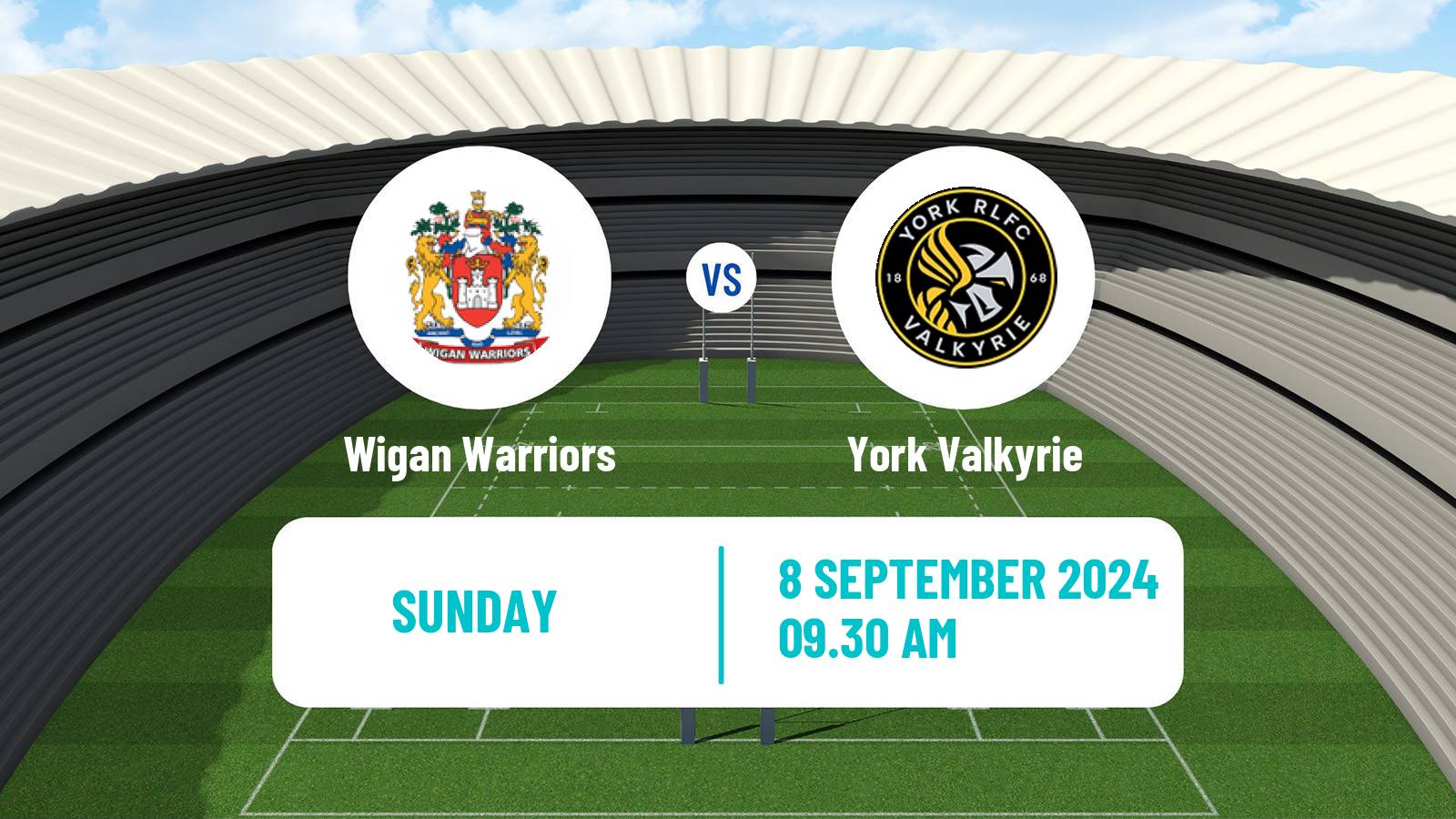 Rugby league English Super League Rugby Women Wigan Warriors - York Valkyrie