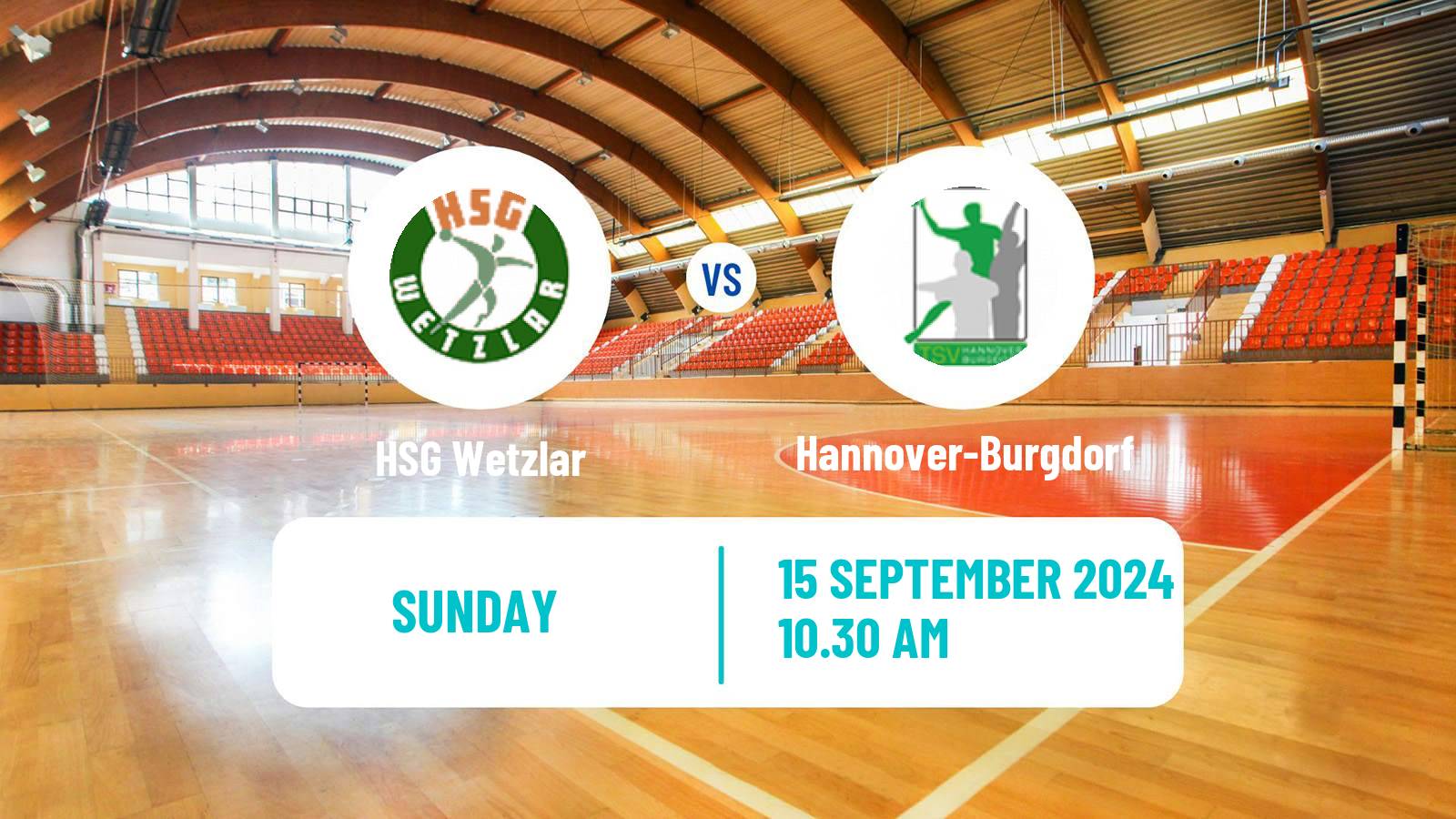 Handball German Bundesliga Handball HSG Wetzlar - Hannover-Burgdorf