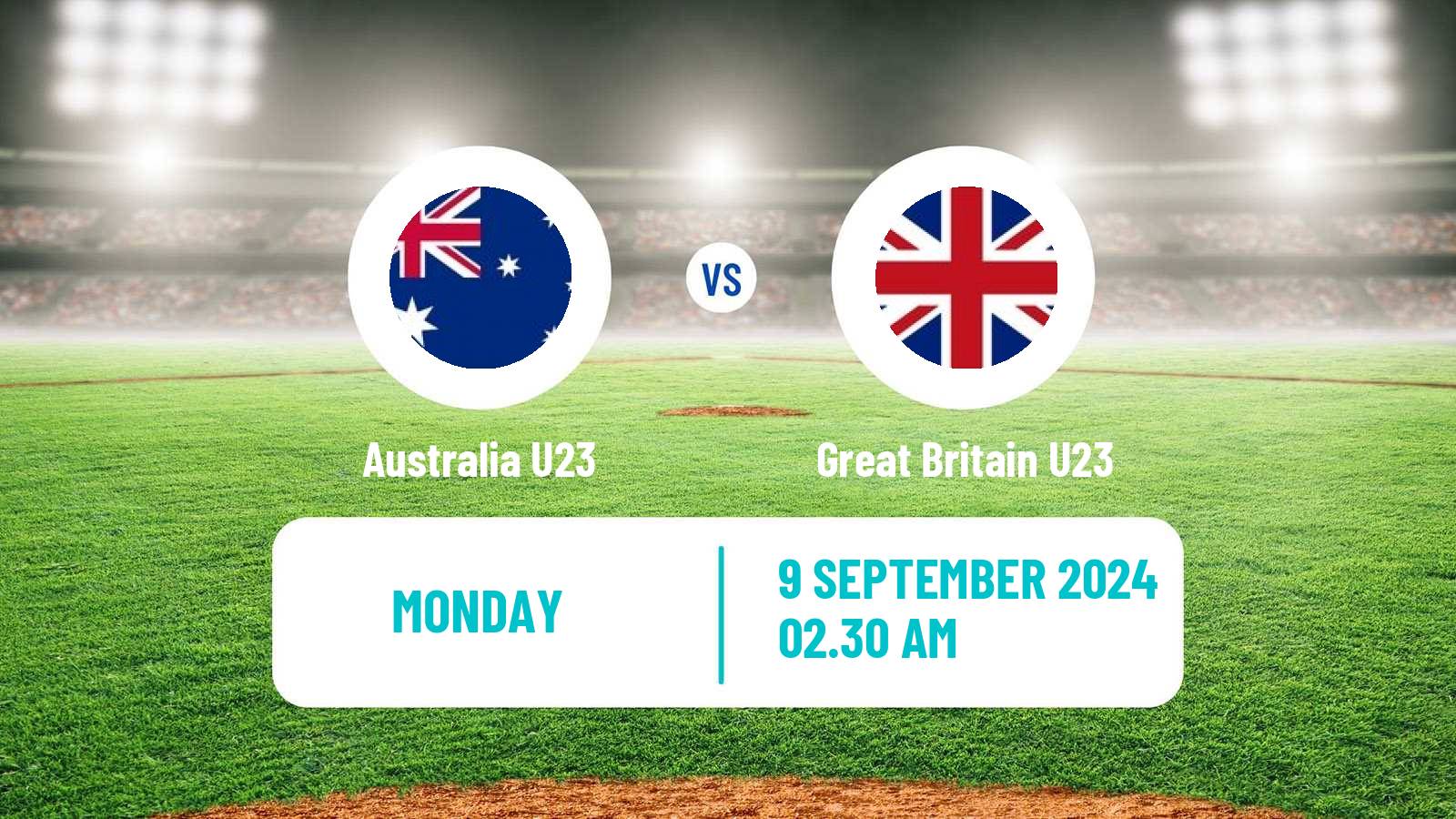 Baseball World Cup U23 Baseball Australia U23 - Great Britain U23