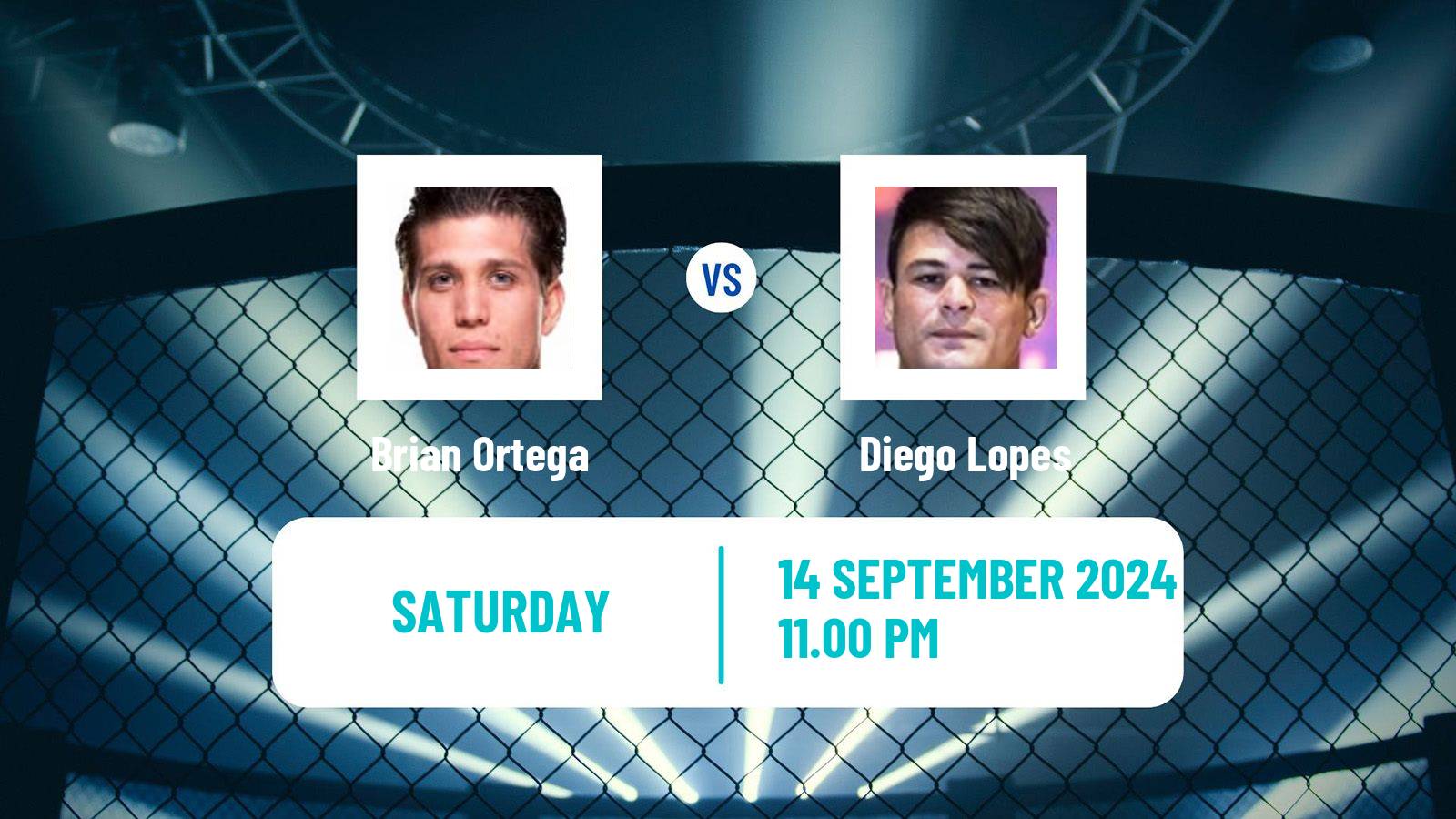 MMA Featherweight UFC Men Brian Ortega - Diego Lopes