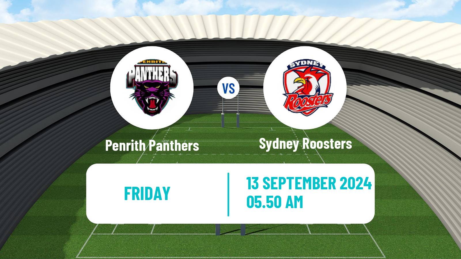 Rugby league Australian NRL Penrith Panthers - Sydney Roosters