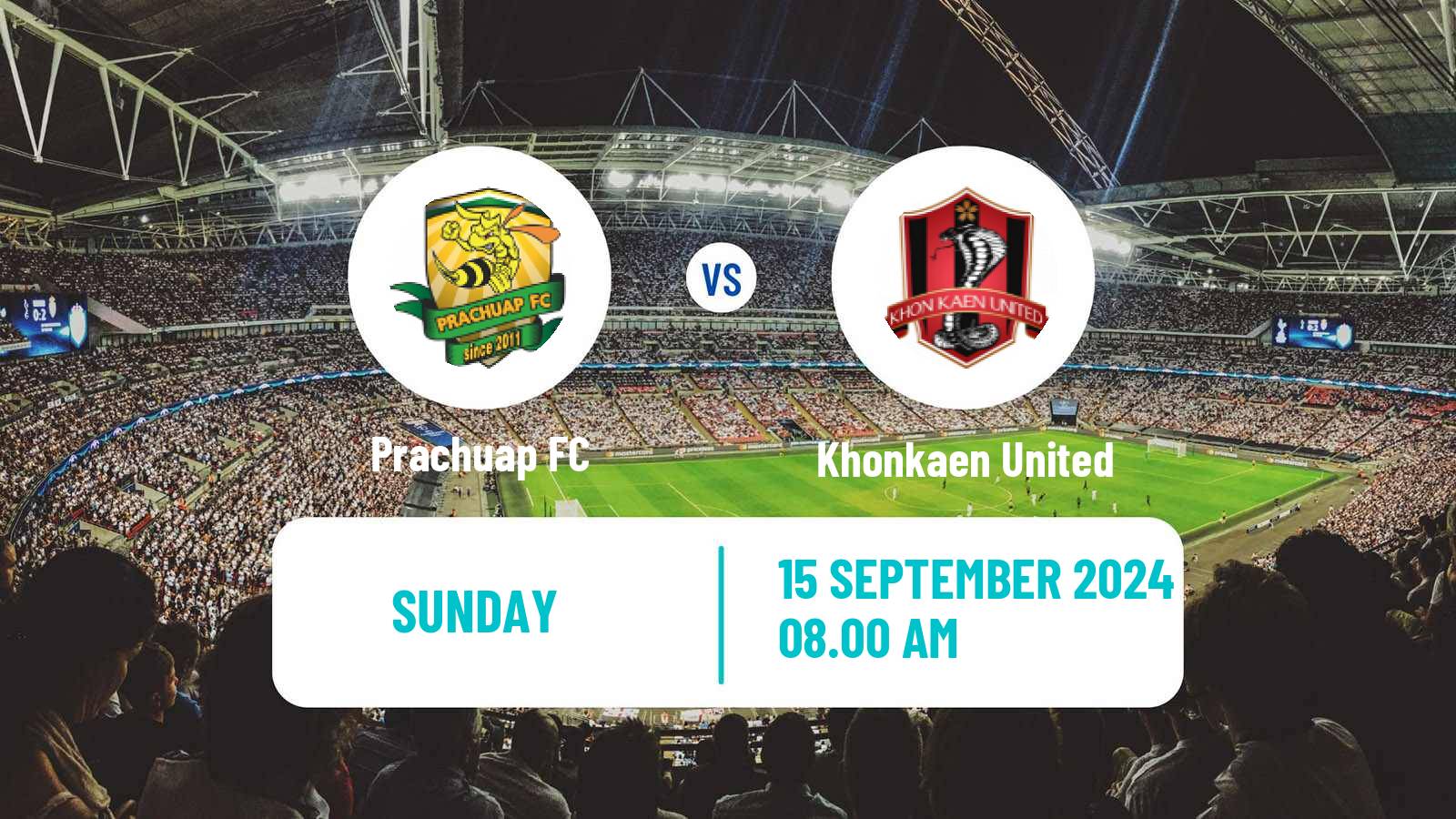 Soccer Thai League 1 Prachuap - Khonkaen United