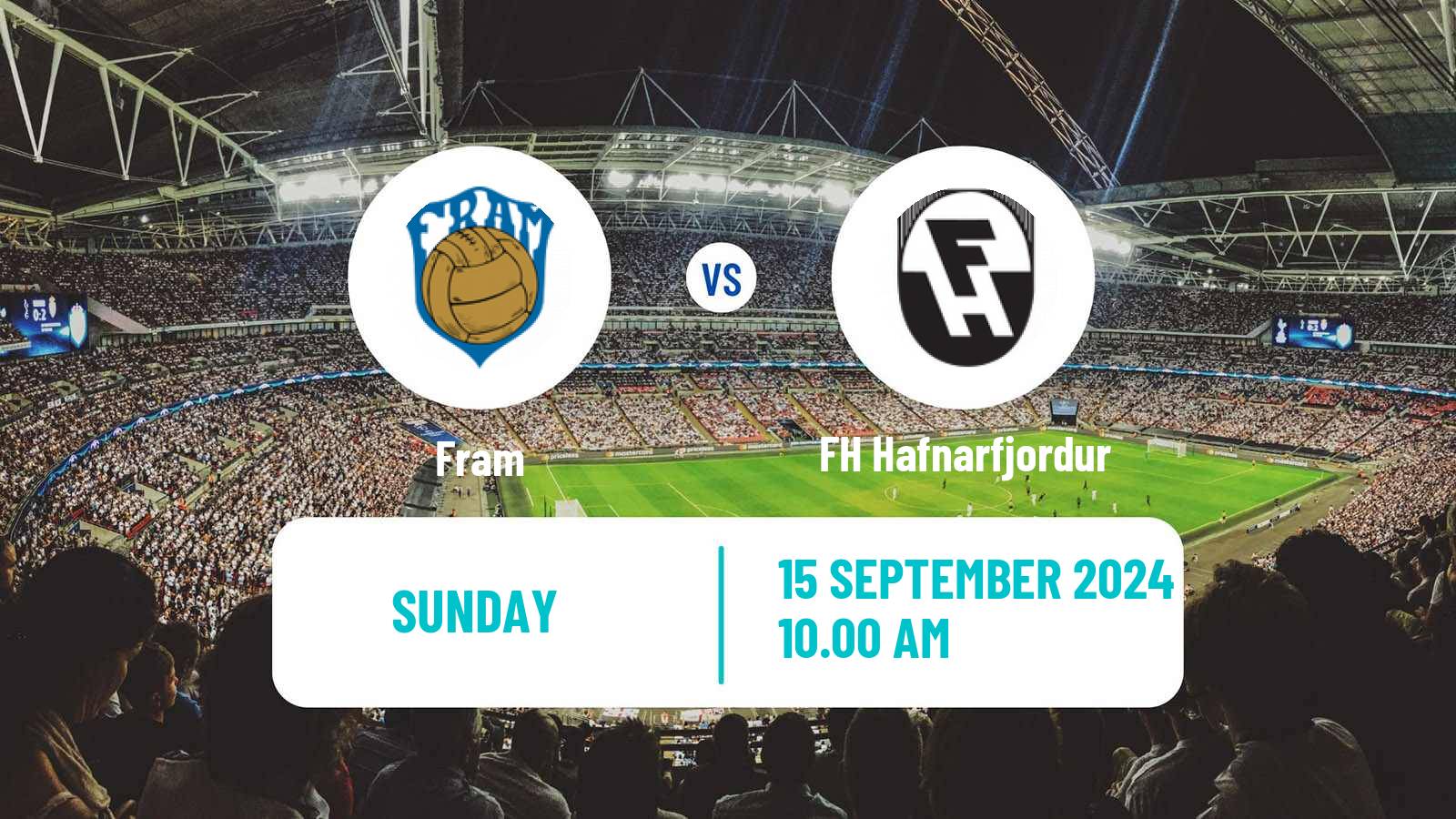 Soccer Icelandic Besta-deild karla Fram - FH Hafnarfjordur