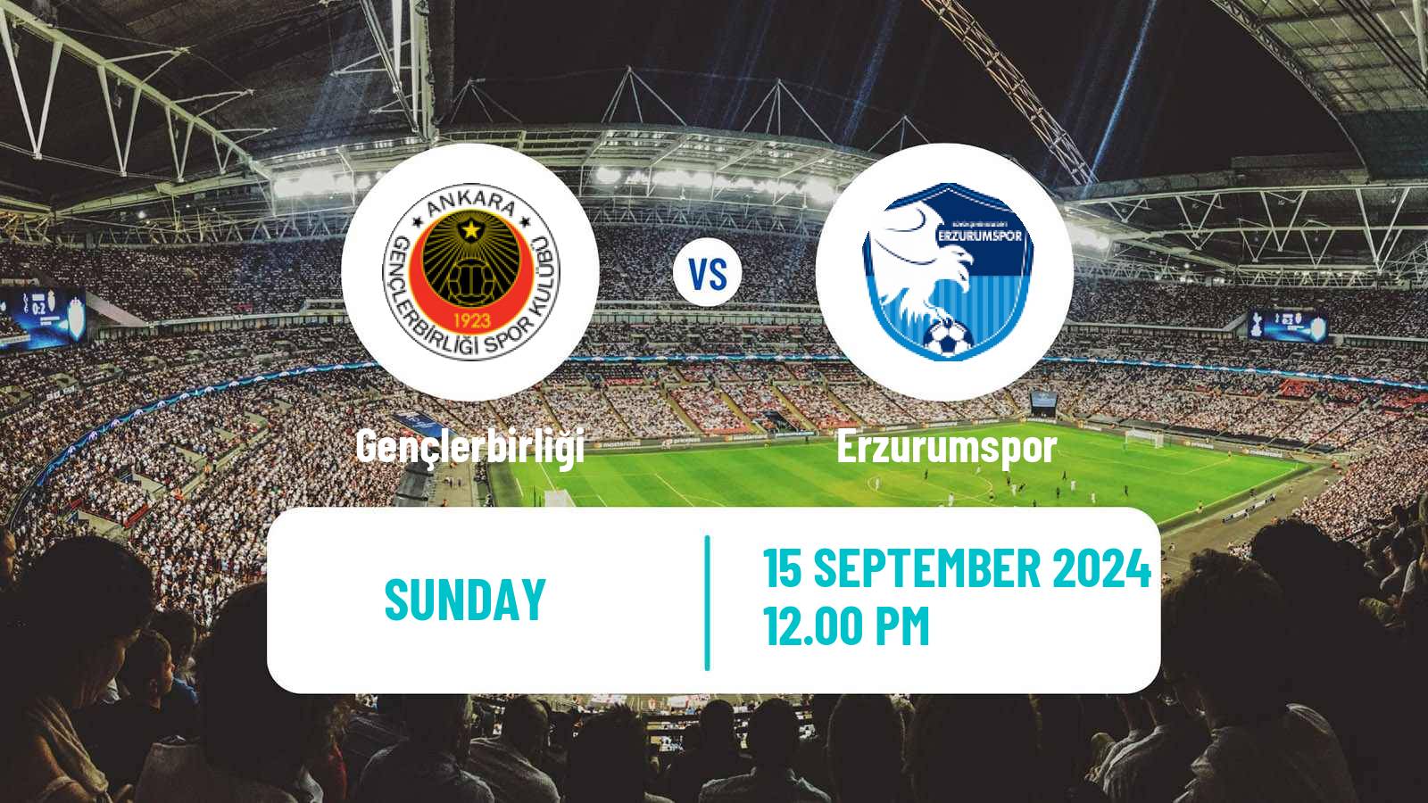 Soccer Turkish First League Gençlerbirliği - Erzurumspor