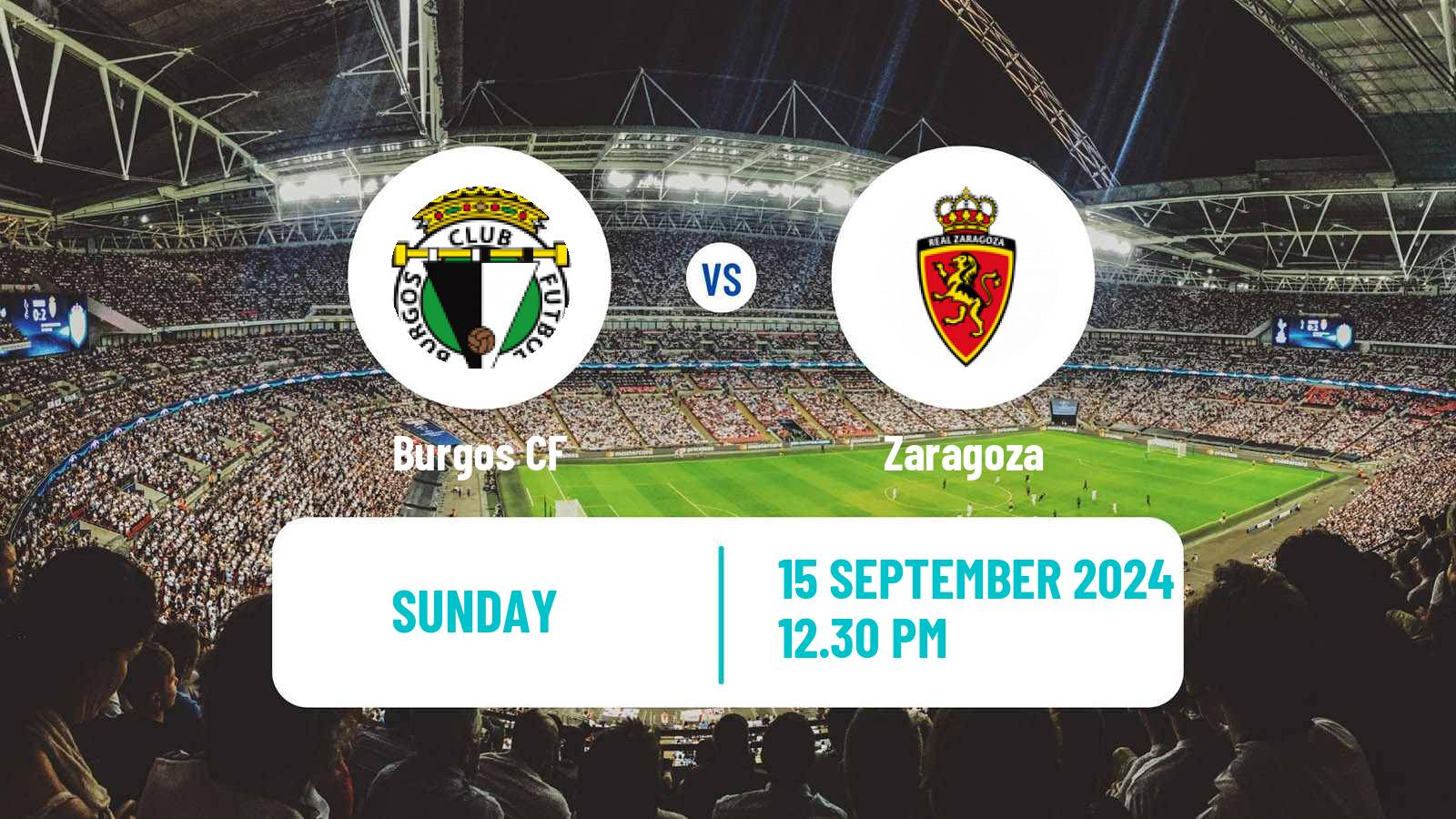 Soccer Spanish LaLiga2 Burgos - Zaragoza