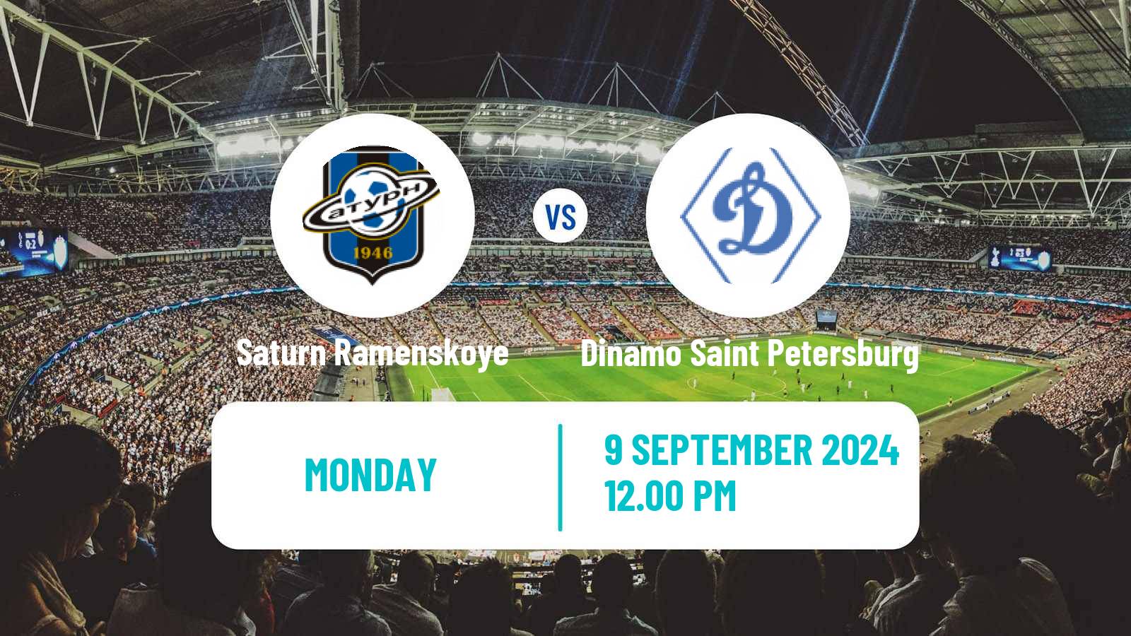 Soccer FNL 2 Division B Group 2 Saturn Ramenskoye - Dinamo Saint Petersburg