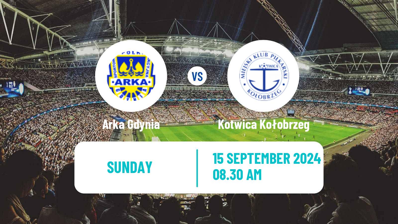 Soccer Polish Division 1 Arka Gdynia - Kotwica Kołobrzeg