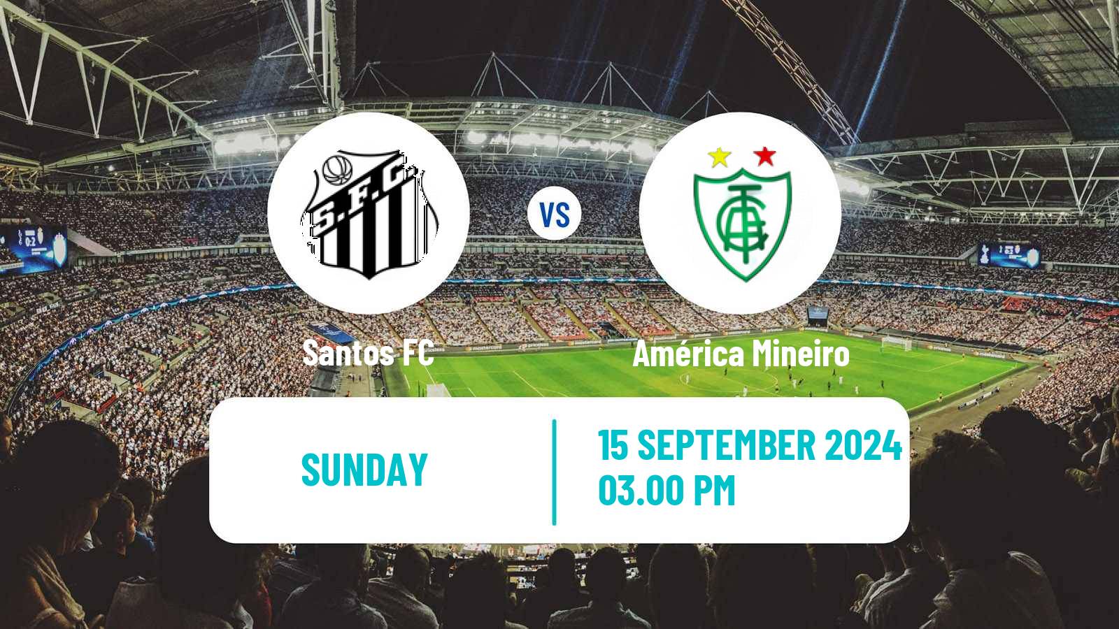 Soccer Brazilian Serie B Santos - América Mineiro