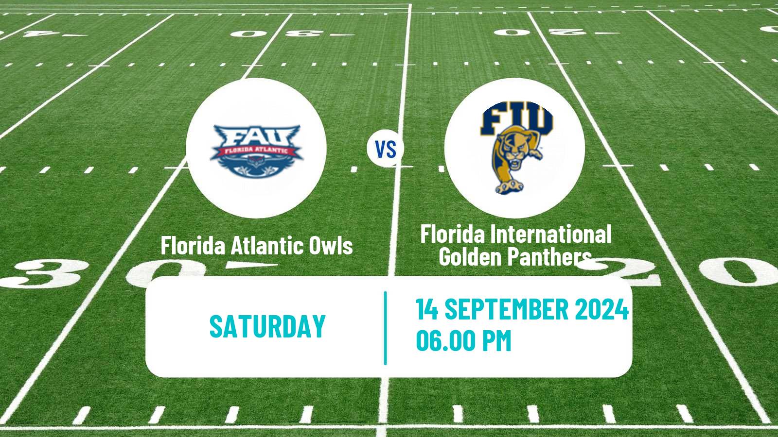 American football NCAA College Football Florida Atlantic Owls - Florida International Golden Panthers