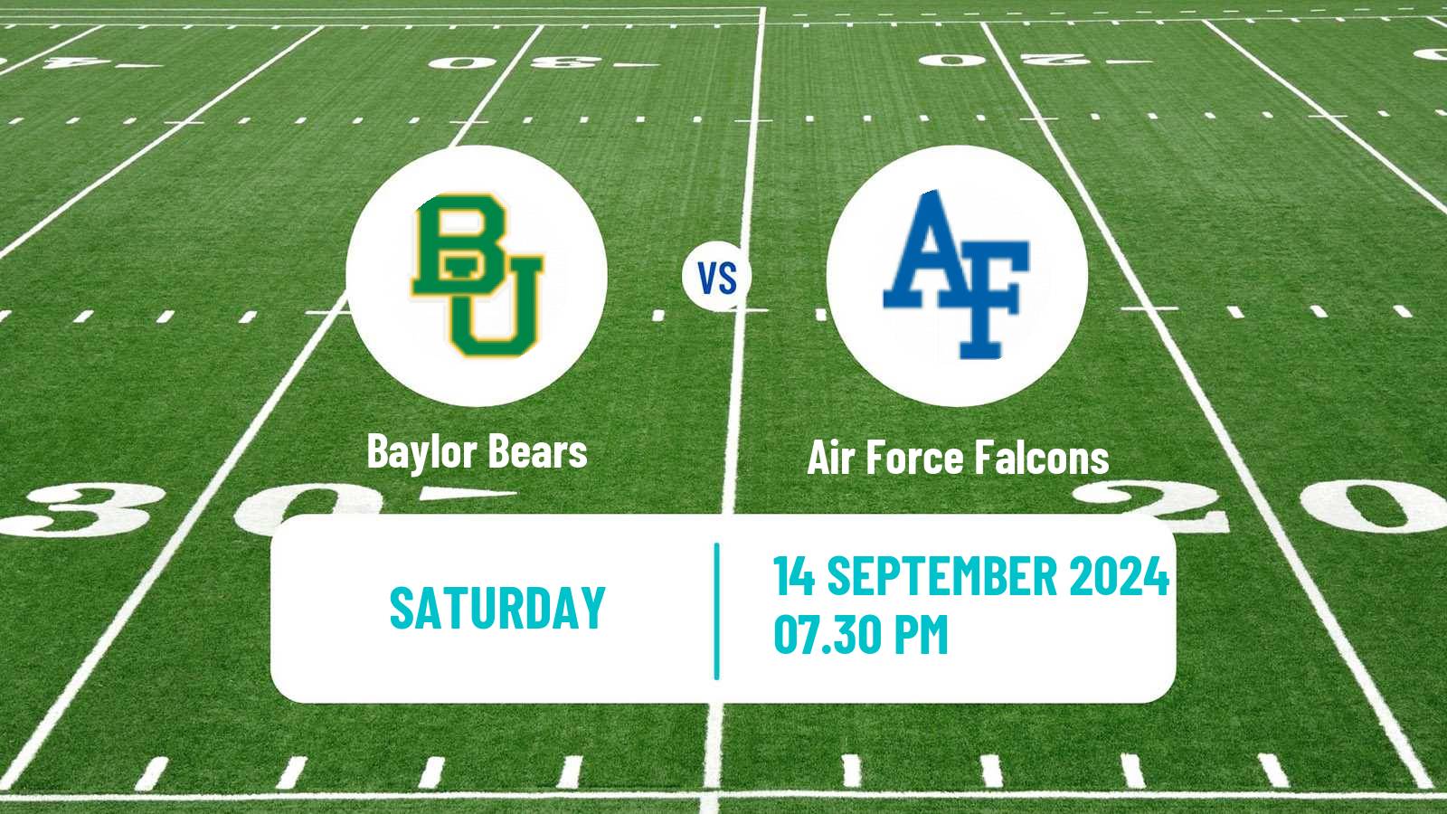 American football NCAA College Football Baylor Bears - Air Force Falcons