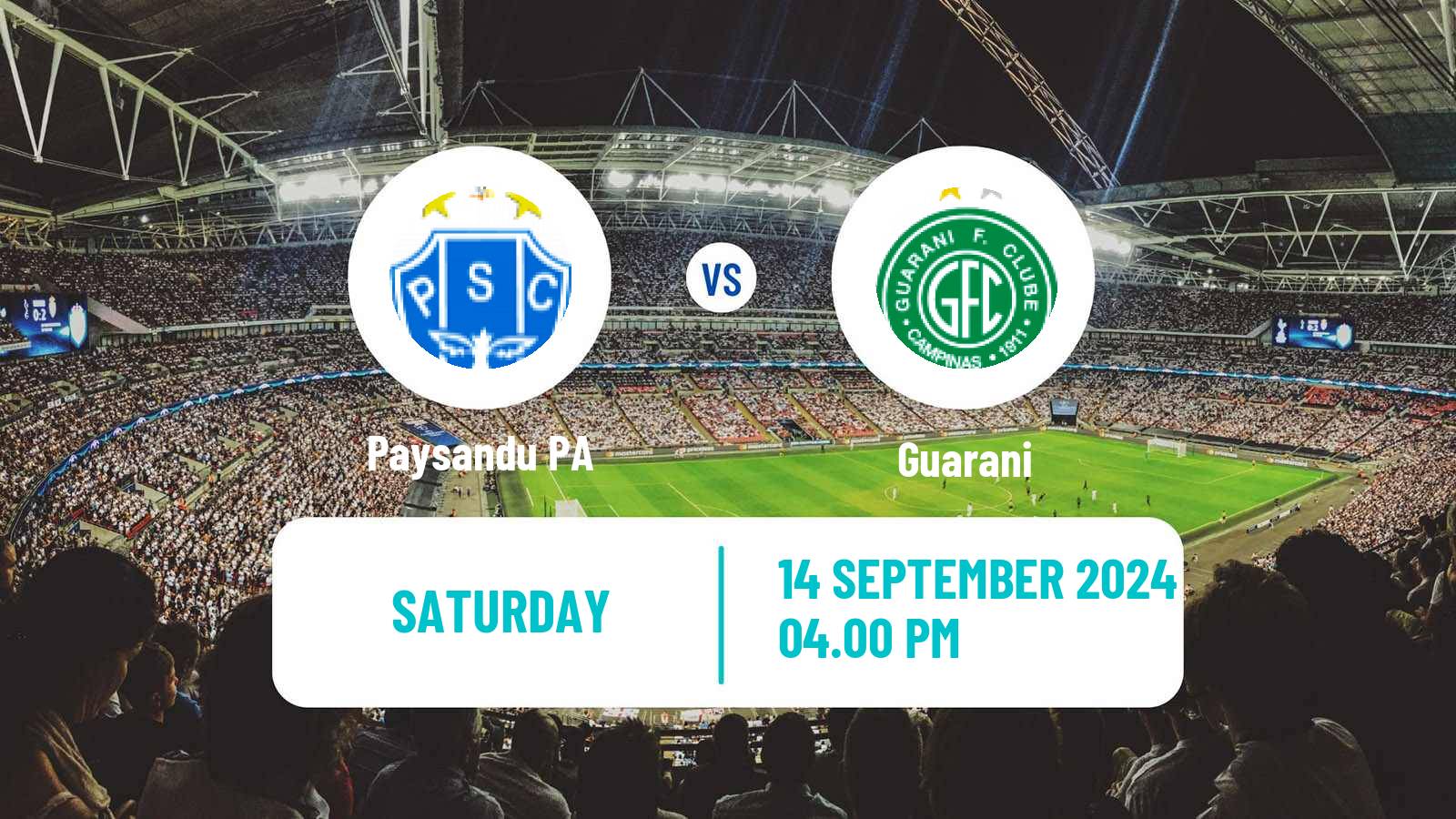 Soccer Brazilian Serie B Paysandu - Guarani