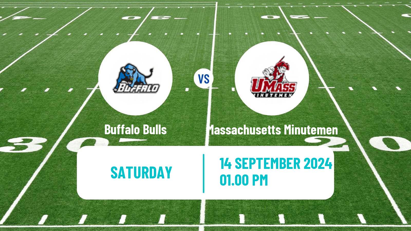 American football NCAA College Football Buffalo Bulls - Massachusetts Minutemen