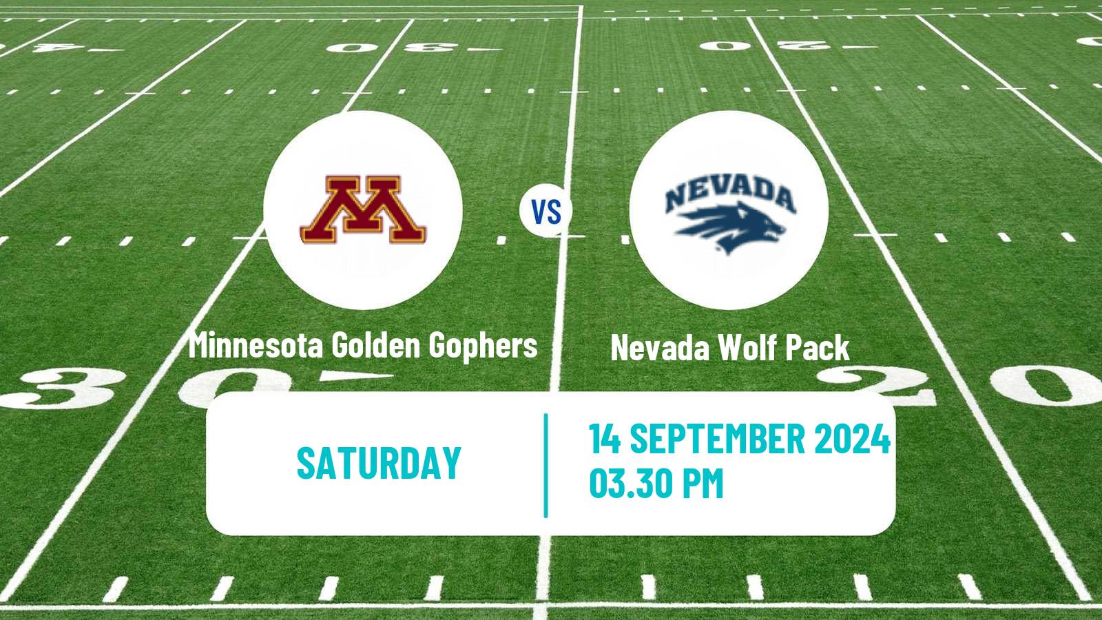 American football NCAA College Football Minnesota Golden Gophers - Nevada Wolf Pack