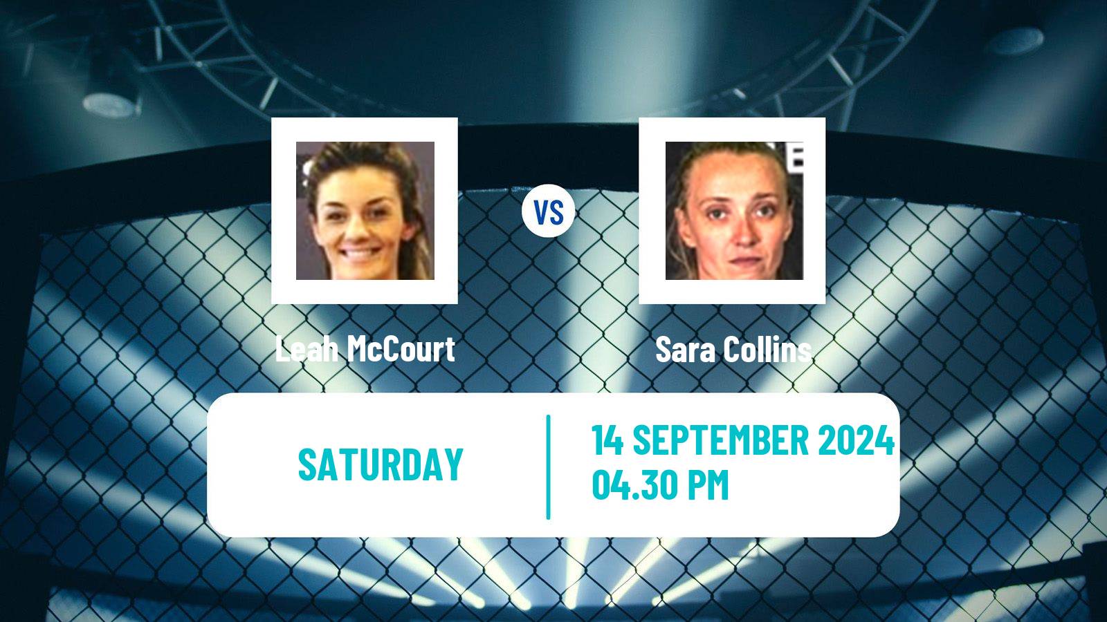 MMA Featherweight Women Bellator Leah McCourt - Sara Collins